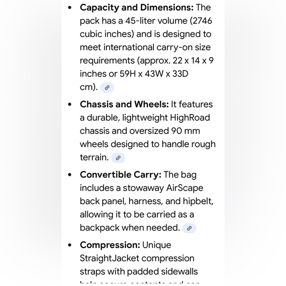 OSPREY SOJOURN 45 WHEELED TRAVEL PACK - Picture 14 of 15